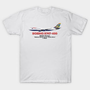 Boeing B747-400 - British Airways "Ndebele Martha (ver.2) / South Africa" T-Shirt